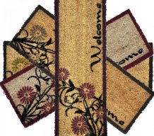 Kokosov� Roho�ka Eko Ruco Print Welcome Flowers