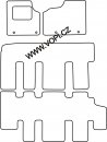 Autokoberce Fiat Talento 8 míst orig.2016- /1x boční dveře, bez topení v 2 řadě/ 2 řadě/