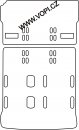 Autokoberce Fiat Ulysse 1995 - 08/2002 zadní sada