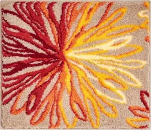 ART - Kúpeľňová predložka (malá), oranžovo-béžová