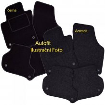 Autokoberce Ford S-max I 7 mist 2006 - 2015 ( kulaty fix) 2 řada dlouhá zadní rohož Autofit (14019)