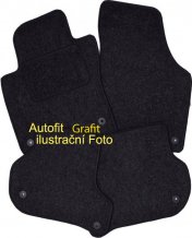 Autokoberce Ford S-max I 7 mist 2006 - 2015 ( kulaty fix) 2 řada dlouhá zadní rohož Autofit (14019)