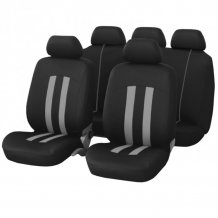 Autopotahy LE MANS černá/šedá