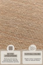 Běhoun Bouclé Jute 105974 Natural Golden