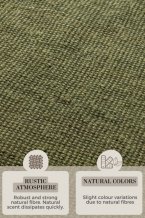 Běhoun Bouclé Jute 105977 Jungle Green