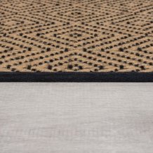 Běhoun Geometric Jute Black