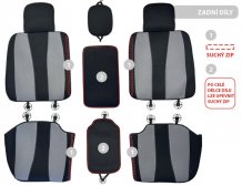 Cappa Autopotahy Perfetto TM Peugeot 307 černá/šedá