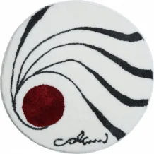 Colani 18 - Kruhová kúpeľňová predložka, biela