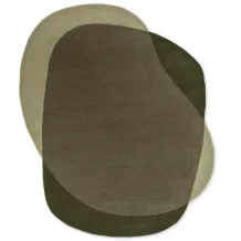 Designový vlněný koberec B&C Element moore moss 087807 Brink & Campman
