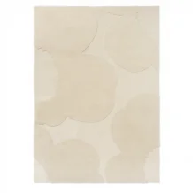 Jednobarevný vlněný koberec Marimekko Iso Unikko přírodní bílá 132301 Brink & Campman