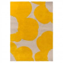 Designový vlněný koberec ISO Marimekko Unikko žlutý 132306 Brink & Campman