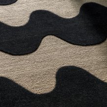 Designový vlněný koberec Marimekko Lokki  černý 133905 Brink & Campman