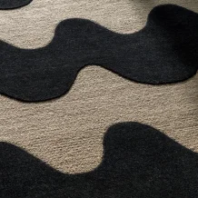 Designový vlněný koberec Marimekko Lokki  černý 133905 Brink & Campman
