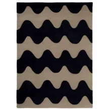 Designový vlněný koberec Marimekko Lokki  černý 133905 Brink & Campman
