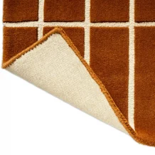 Designový vlněný koberec Marimekko Tiiliskivi hnědý 132905 Brink & Campman