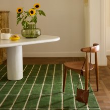 Designový vlněný koberec Marimekko Tiiliskivi zelený 132907  Brink & Campman