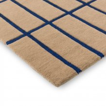 Designový vlněný koberec Marimekko Tiliskivi béžovo modrý 132908 Brink & Campman