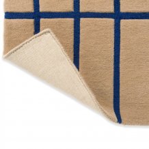 Designový vlněný koberec Marimekko Tiliskivi béžovo modrý 132908 Brink & Campman