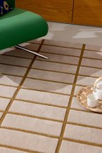 Designový vlněný koberec Marimekko Tiliskivi béžový 132906 Brink & Campman