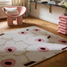 Designový vlněný koberec Marimekko Unikko růžový 132402 Brink & Campman