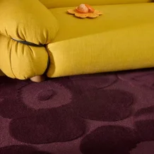 Designový vlněný koberec Marimekko Unikko vínový Brink & Campman