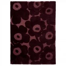 Designový vlněný koberec Marimekko Unikko vínový Brink & Campman