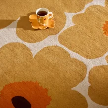Designový vlněný koberec Marimekko Unikko žlutý 132406 Brink & Campman