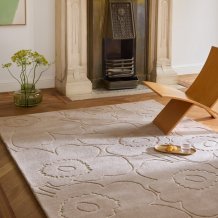 Designový vlněný koberec Marimeko Piirto Uniko béžový 133704 Brink & Campman