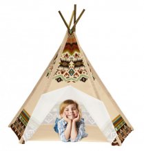 Dětské tepee design hnědý - Dětské tepee design hnědý