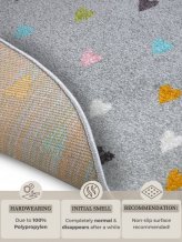 Dětský koberec Adventures 105952 Grey kruh