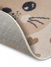 Dětský koberec Adventures 105963 Cream Beige kruh