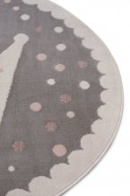 Dětský koberec Adventures 105969 Cream Grey kruh