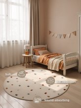 Dětský koberec Adventures 106210 Cream Multicolor kruh