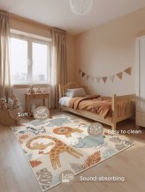 Dětský koberec Adventures 106409 Cream Multicolor