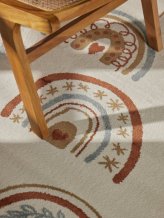 Dětský koberec Adventures 106415 Cream Multicolor kruh