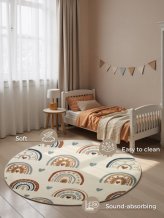 Dětský koberec Adventures 106415 Cream Multicolor kruh