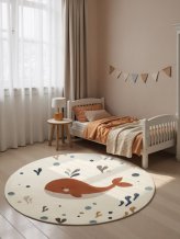 Dětský koberec Adventures 106421 Cream Multicolor kruh