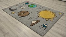 Dětský koberec Cosmic šedý
