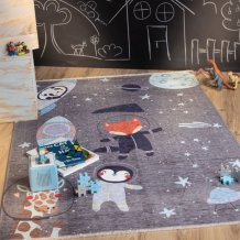 Dětský koberec Greta 600 space grey