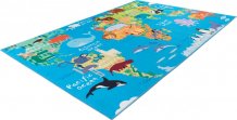 Dětský koberec Torino Kids 233 world map