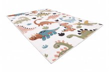 Dětský kusový koberec Fun Dino cream