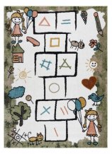 Dětský kusový koberec Fun Hop green