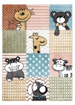 Dětský kusový koberec Fun Pets multi