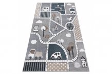 Dětský kusový koberec Fun Strade grey