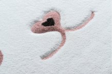 Dětský kusový koberec Petit Bunny grey kruh