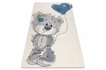 Dětský kusový koberec Petit E1593 Teddy bear cream