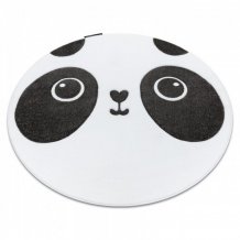 Dětský kusový koberec Petit Panda white kruh