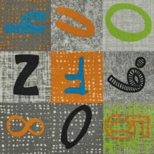 Dětský metrážový koberec Alphabet 150 Abeceda