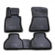 Gumové koberčeky BMW X5 2006-2013 (E70, rozteč fixací 33,5 cm) - Novline 28 mm okraj