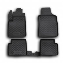 Gumové koberčeky Fiat 500 2007-2024 - Novline 28 mm okraj